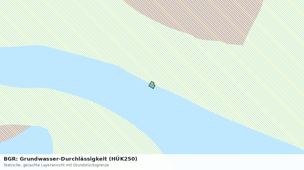 Statische Kartenansicht: BGR: Grundwasser-Durchlässigkeit (HÜK250)
