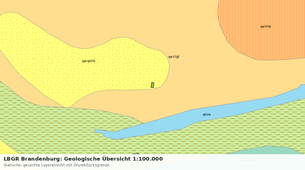 Statische Kartenansicht: LBGR Brandenburg: Geologische Übersicht 1:100.000