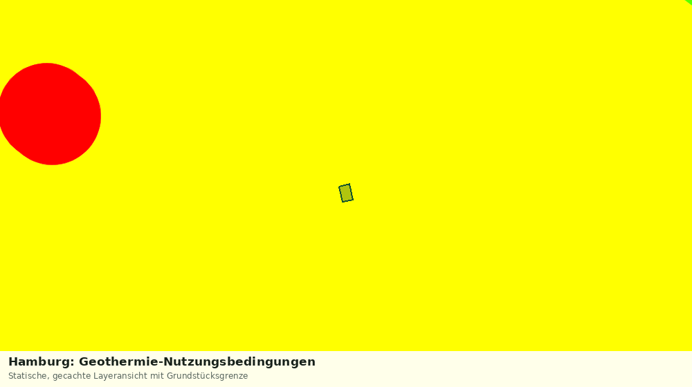 Statische Kartenansicht: Hamburg: Geothermie-Nutzungsbedingungen