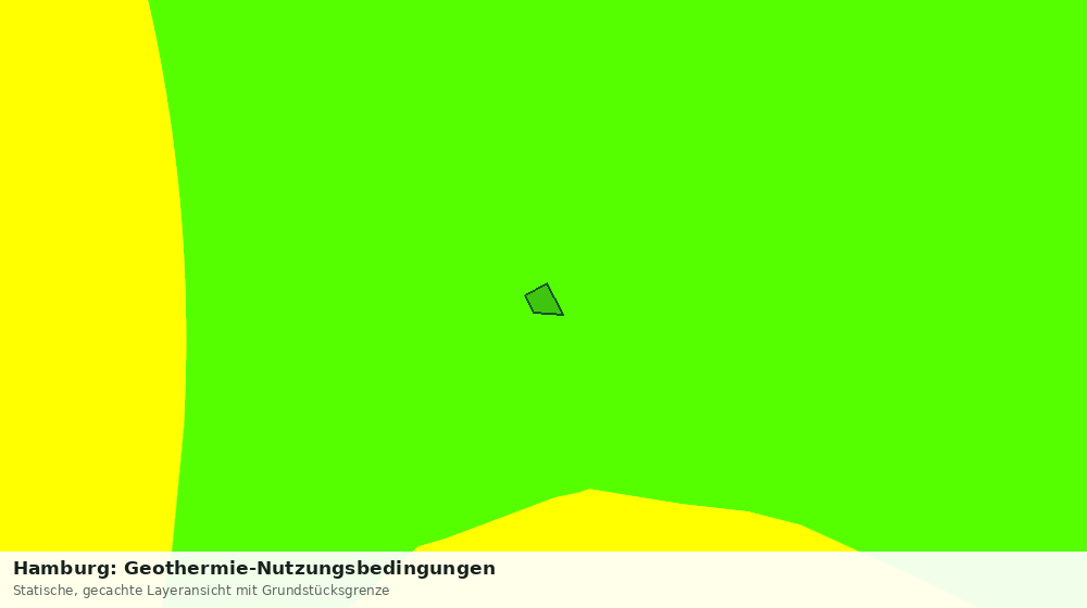 Statische Kartenansicht: Hamburg: Geothermie-Nutzungsbedingungen