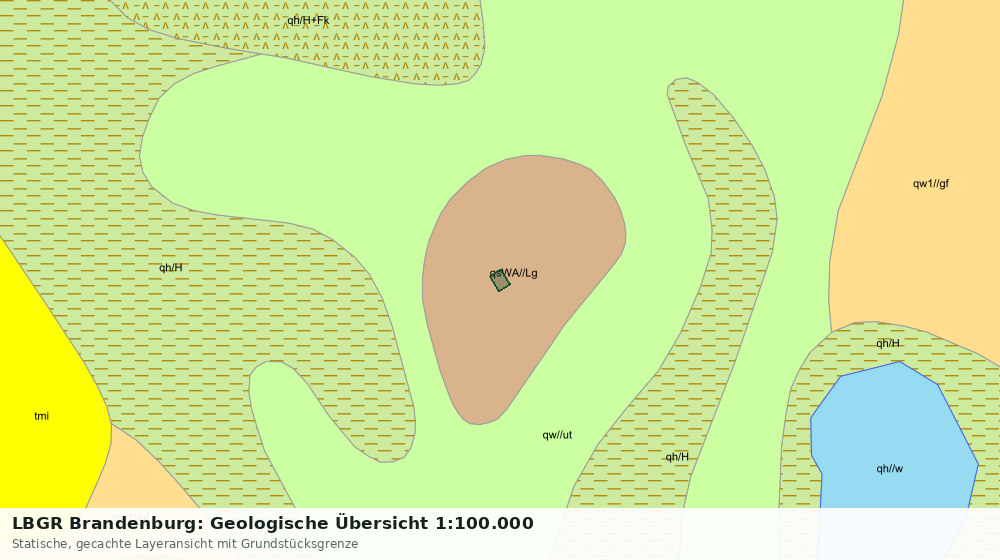 Statische Kartenansicht: LBGR Brandenburg: Geologische Übersicht 1:100.000