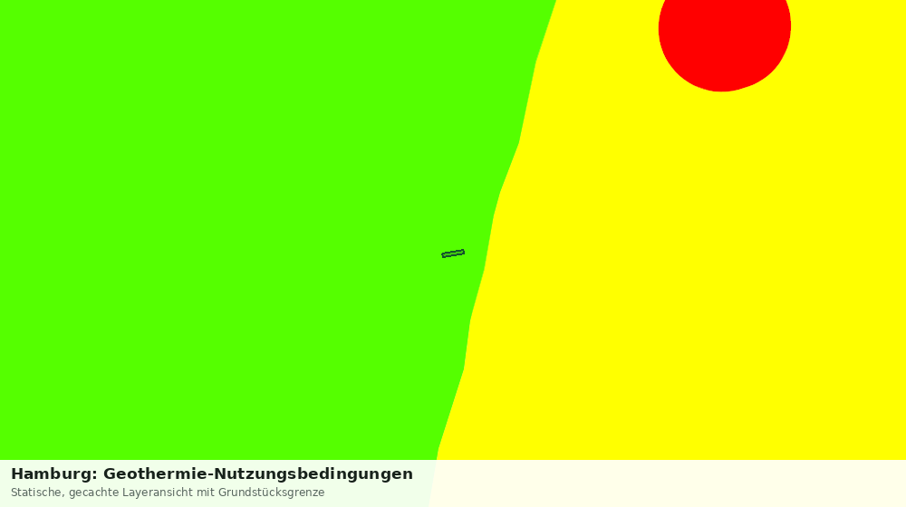 Statische Kartenansicht: Hamburg: Geothermie-Nutzungsbedingungen