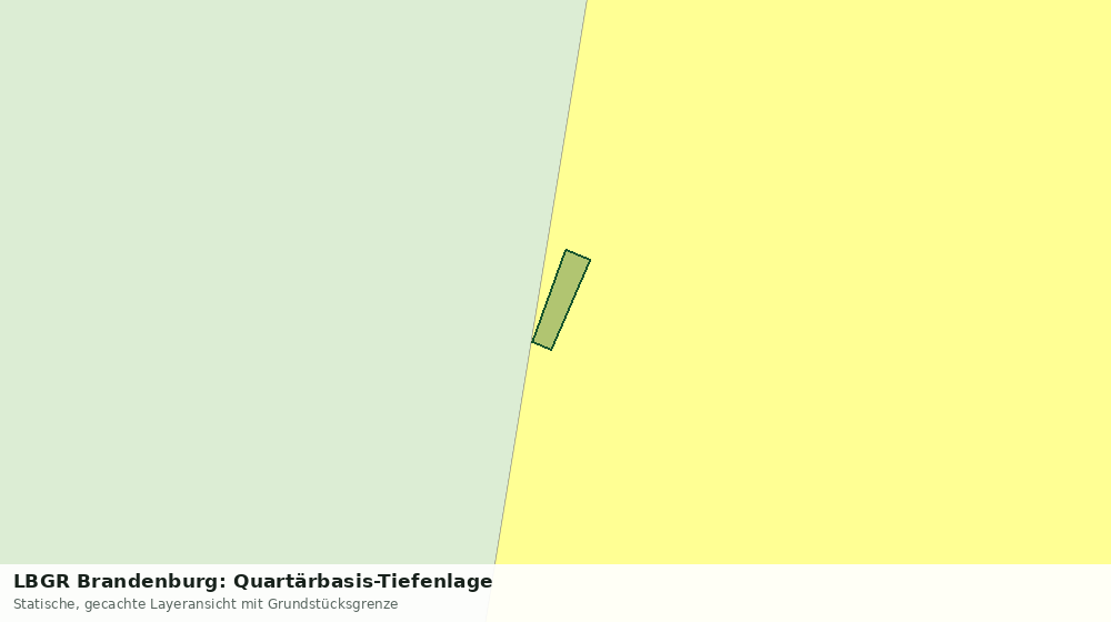 Statische Kartenansicht: LBGR Brandenburg: Quartärbasis-Tiefenlage