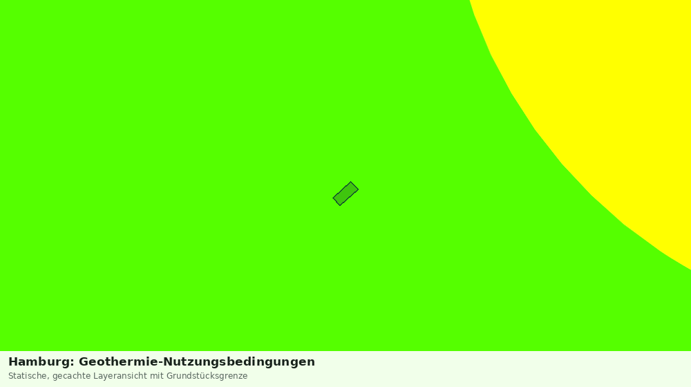 Statische Kartenansicht: Hamburg: Geothermie-Nutzungsbedingungen
