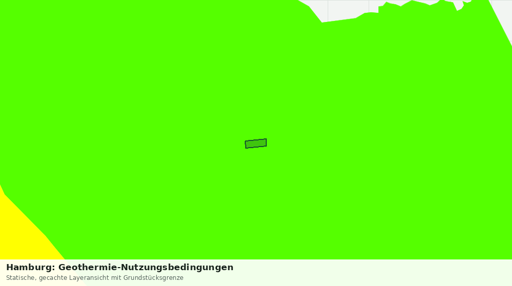 Statische Kartenansicht: Hamburg: Geothermie-Nutzungsbedingungen