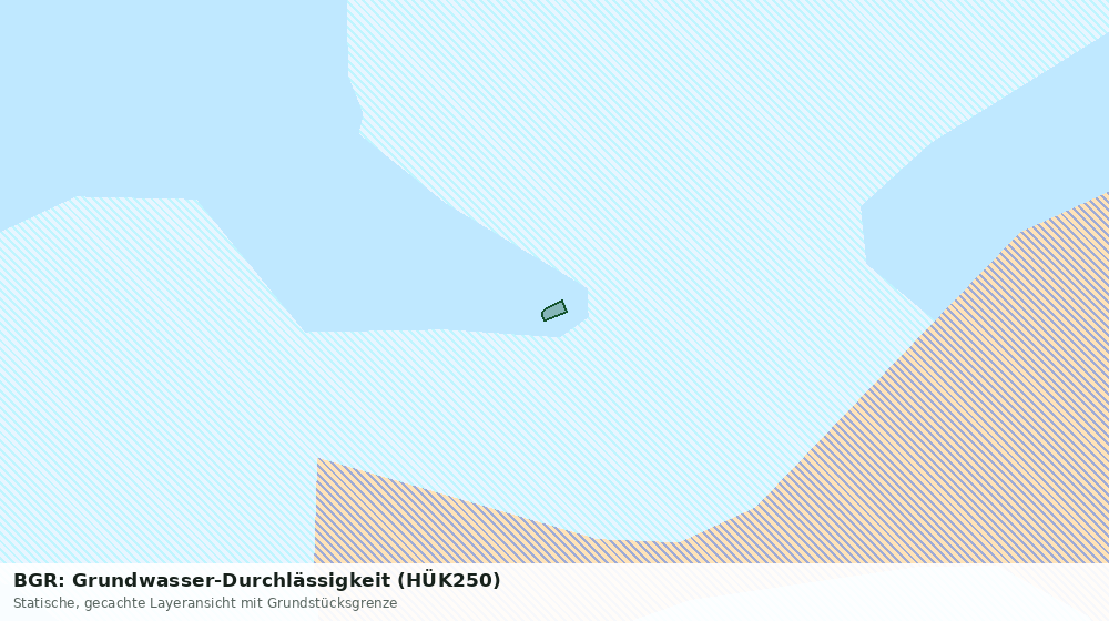 Statische Kartenansicht: BGR: Grundwasser-Durchlässigkeit (HÜK250)