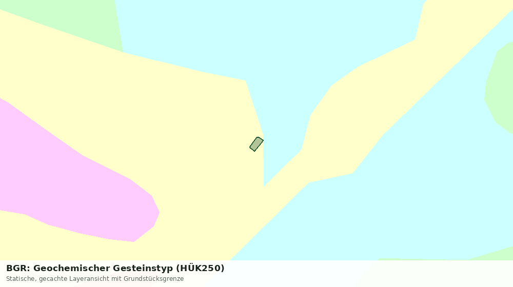 Statische Kartenansicht: BGR: Geochemischer Gesteinstyp (HÜK250)