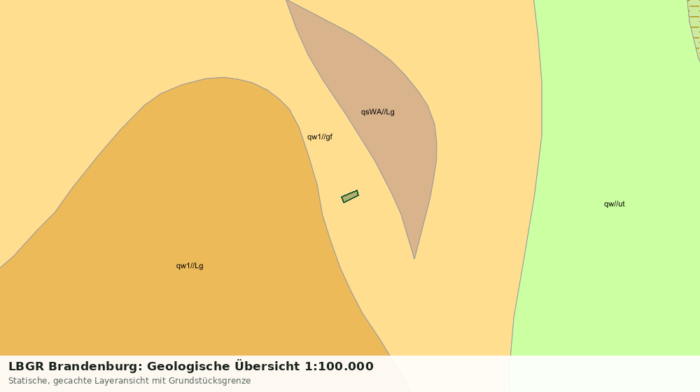 Statische Kartenansicht: LBGR Brandenburg: Geologische Übersicht 1:100.000