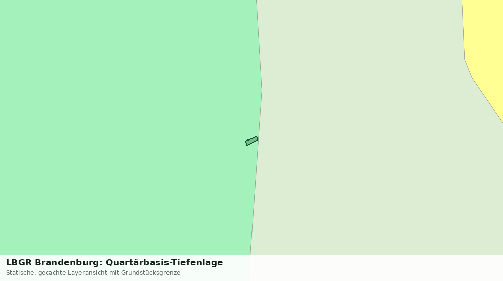 Statische Kartenansicht: LBGR Brandenburg: Quartärbasis-Tiefenlage