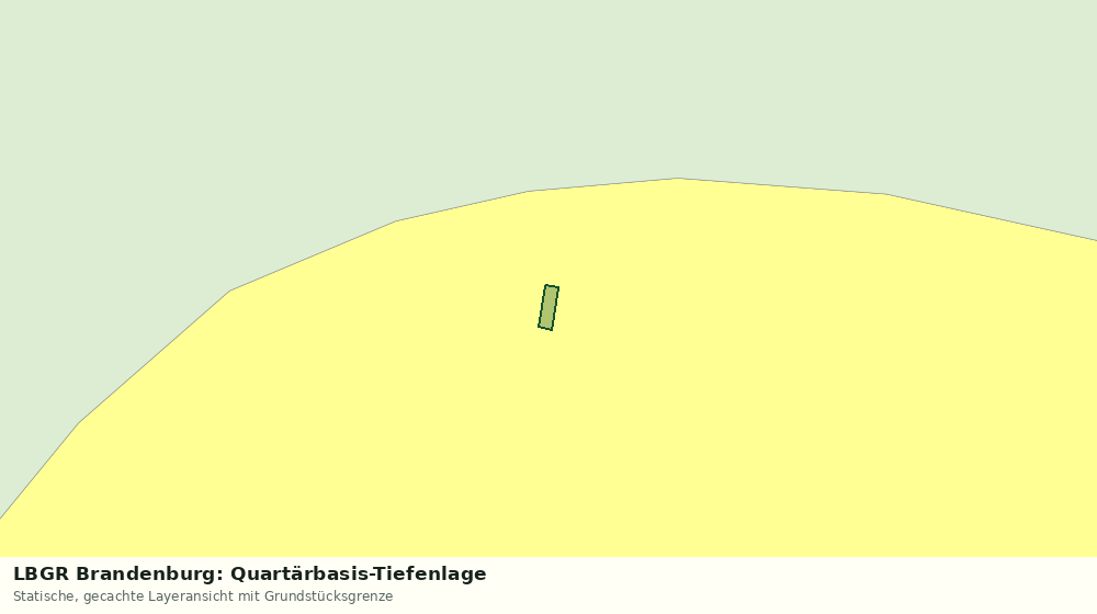 Statische Kartenansicht: LBGR Brandenburg: Quartärbasis-Tiefenlage