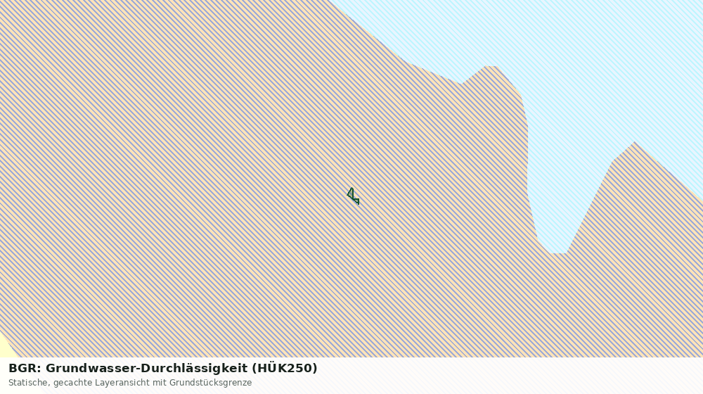 Statische Kartenansicht: BGR: Grundwasser-Durchlässigkeit (HÜK250)