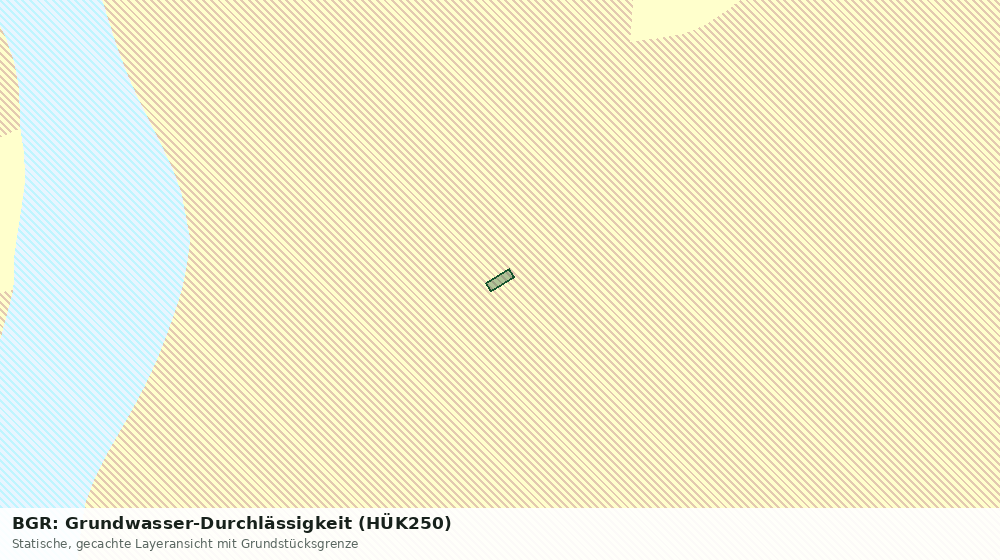 Statische Kartenansicht: BGR: Grundwasser-Durchlässigkeit (HÜK250)