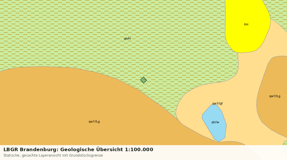Statische Kartenansicht: LBGR Brandenburg: Geologische Übersicht 1:100.000