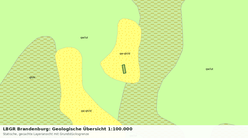 Statische Kartenansicht: LBGR Brandenburg: Geologische Übersicht 1:100.000
