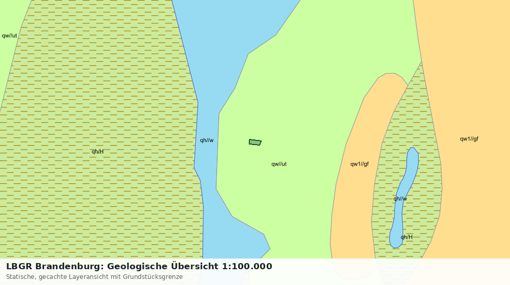 Statische Kartenansicht: LBGR Brandenburg: Geologische Übersicht 1:100.000