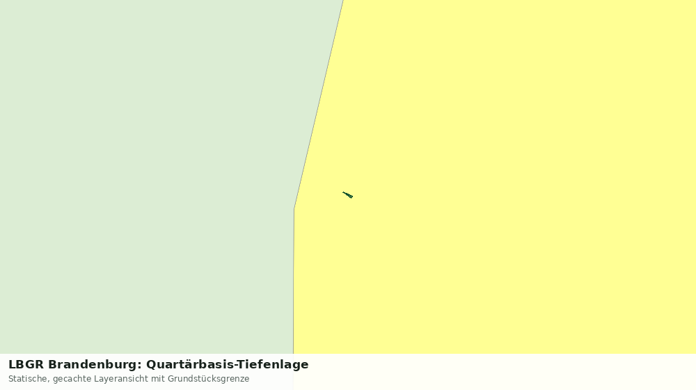 Statische Kartenansicht: LBGR Brandenburg: Quartärbasis-Tiefenlage