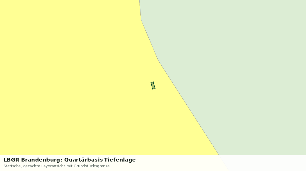 Statische Kartenansicht: LBGR Brandenburg: Quartärbasis-Tiefenlage