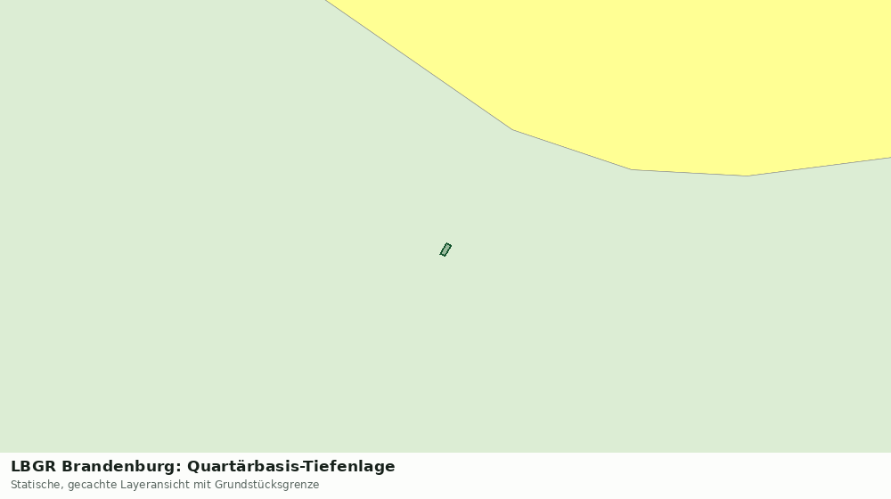 Statische Kartenansicht: LBGR Brandenburg: Quartärbasis-Tiefenlage