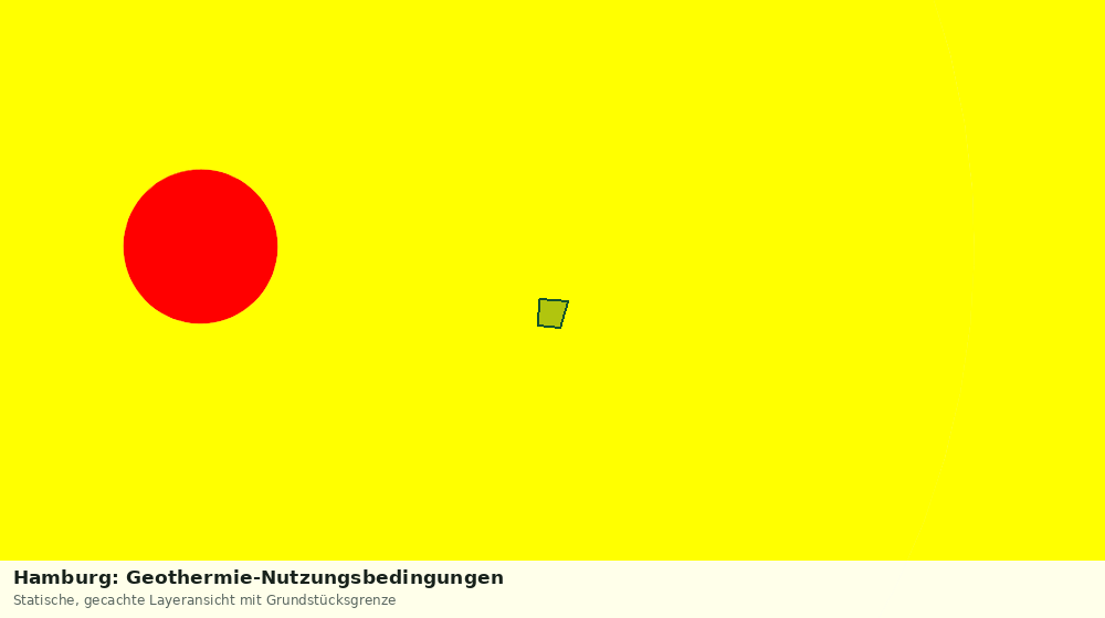 Statische Kartenansicht: Hamburg: Geothermie-Nutzungsbedingungen