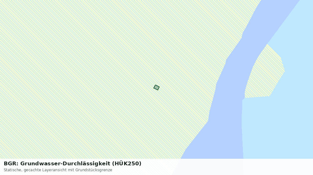 Statische Kartenansicht: BGR: Grundwasser-Durchlässigkeit (HÜK250)