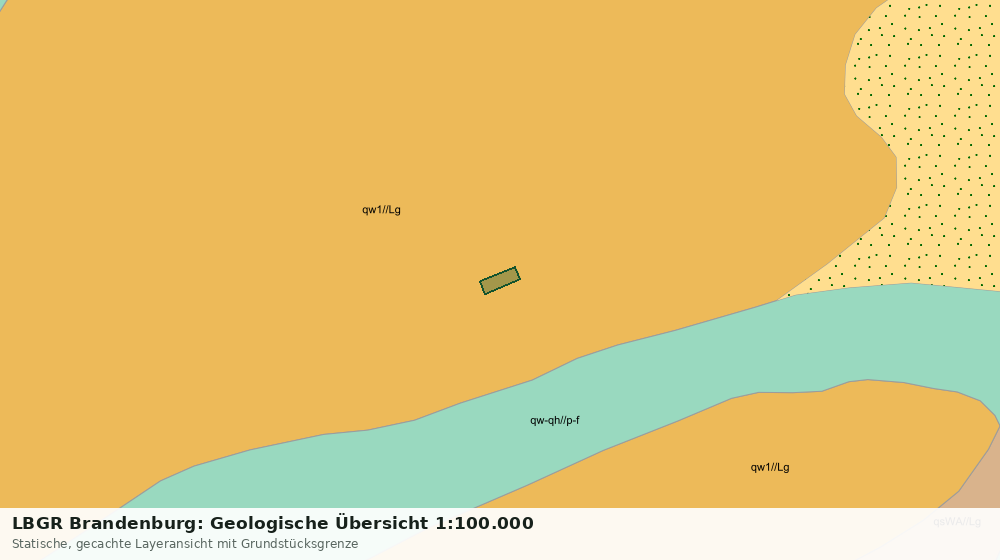 Statische Kartenansicht: LBGR Brandenburg: Geologische Übersicht 1:100.000