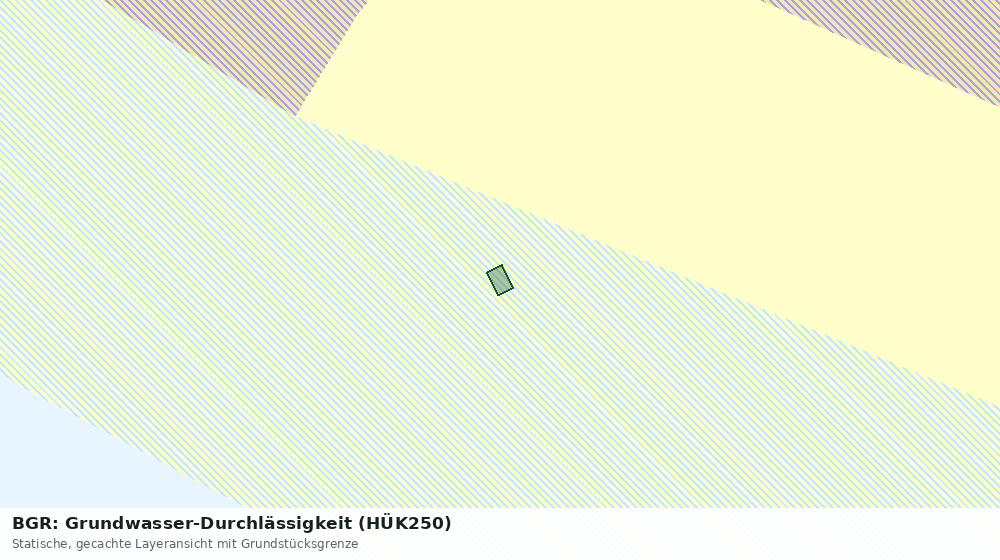 Statische Kartenansicht: BGR: Grundwasser-Durchlässigkeit (HÜK250)