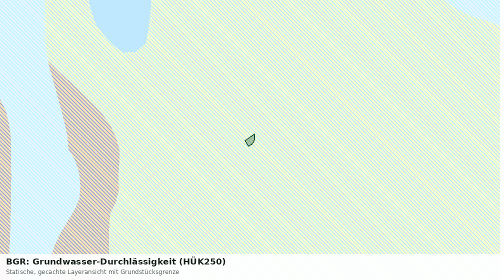Statische Kartenansicht: BGR: Grundwasser-Durchlässigkeit (HÜK250)
