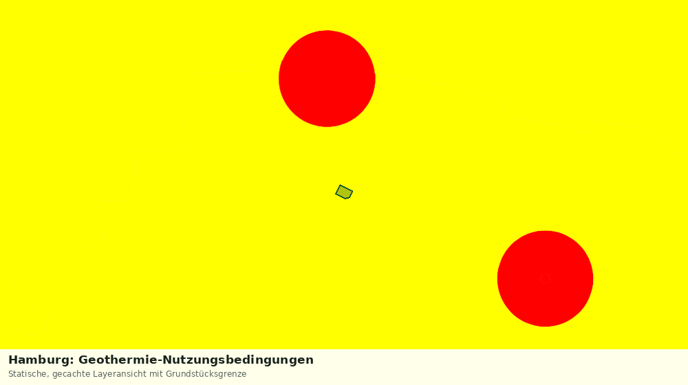 Statische Kartenansicht: Hamburg: Geothermie-Nutzungsbedingungen