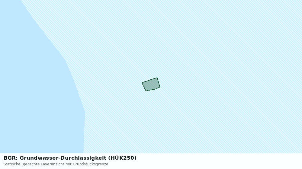 Statische Kartenansicht: BGR: Grundwasser-Durchlässigkeit (HÜK250)