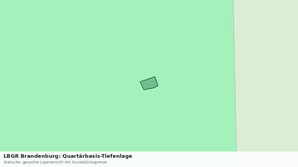 Statische Kartenansicht: LBGR Brandenburg: Quartärbasis-Tiefenlage