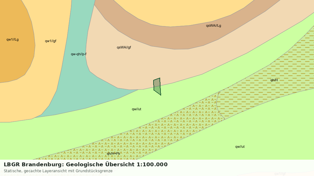 Statische Kartenansicht: LBGR Brandenburg: Geologische Übersicht 1:100.000