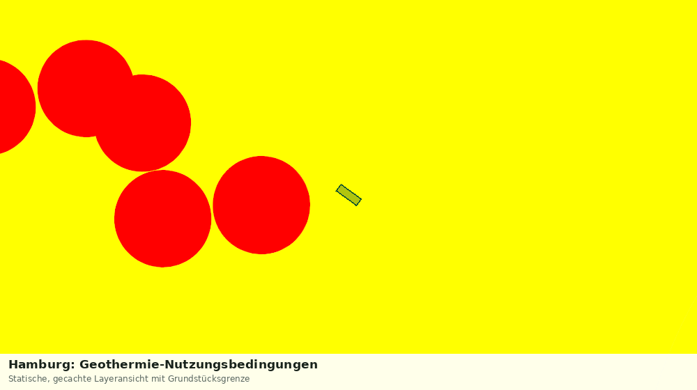 Statische Kartenansicht: Hamburg: Geothermie-Nutzungsbedingungen