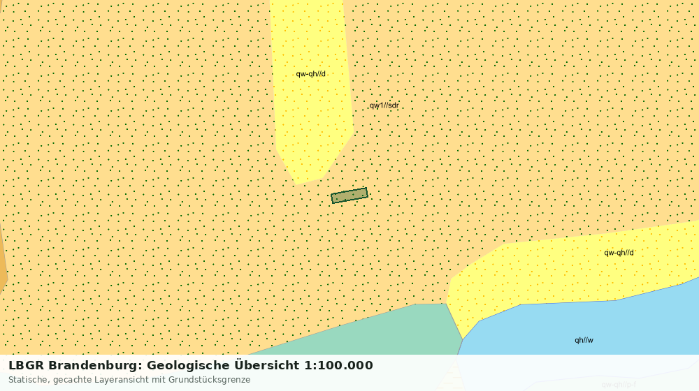 Statische Kartenansicht: LBGR Brandenburg: Geologische Übersicht 1:100.000
