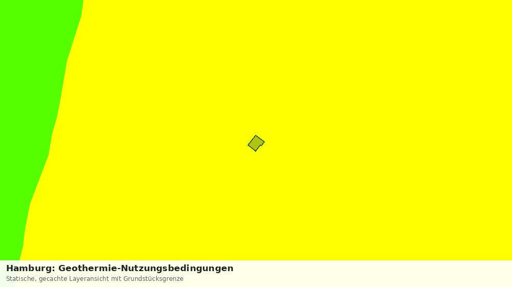 Statische Kartenansicht: Hamburg: Geothermie-Nutzungsbedingungen
