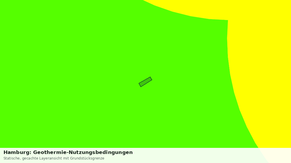 Statische Kartenansicht: Hamburg: Geothermie-Nutzungsbedingungen