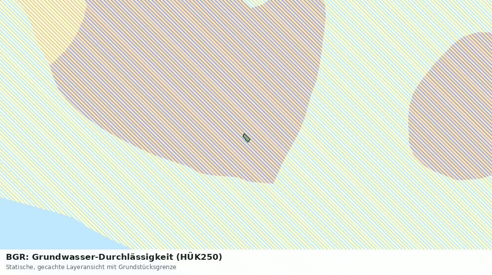Statische Kartenansicht: BGR: Grundwasser-Durchlässigkeit (HÜK250)