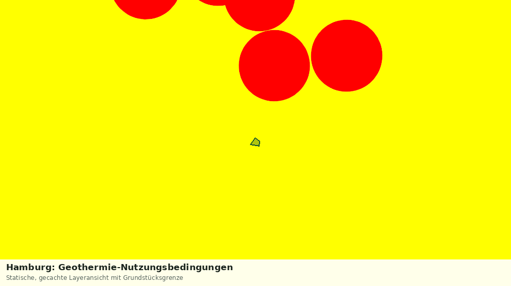 Statische Kartenansicht: Hamburg: Geothermie-Nutzungsbedingungen