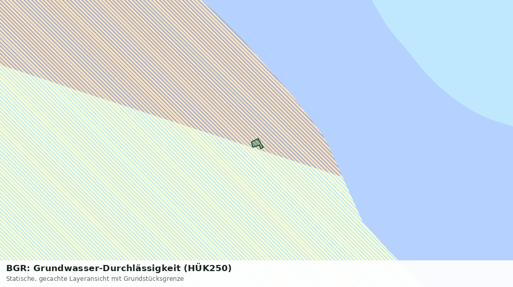 Statische Kartenansicht: BGR: Grundwasser-Durchlässigkeit (HÜK250)