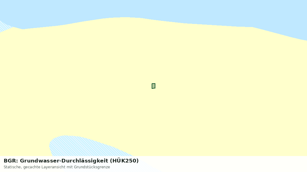 Statische Kartenansicht: BGR: Grundwasser-Durchlässigkeit (HÜK250)
