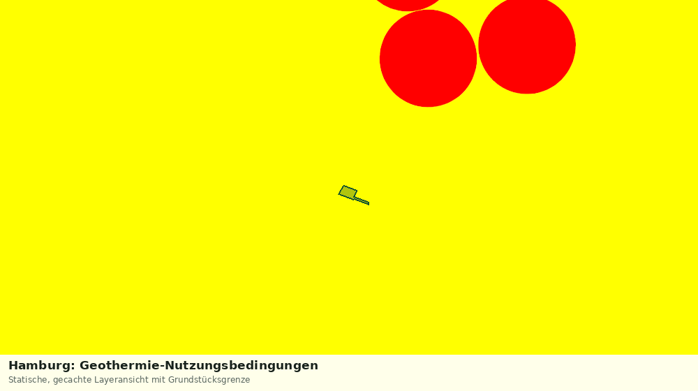 Statische Kartenansicht: Hamburg: Geothermie-Nutzungsbedingungen