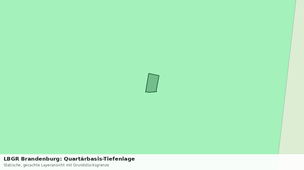 Statische Kartenansicht: LBGR Brandenburg: Quartärbasis-Tiefenlage