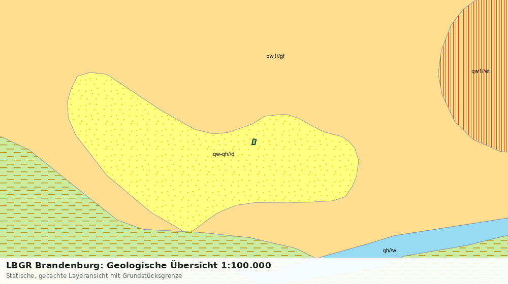 Statische Kartenansicht: LBGR Brandenburg: Geologische Übersicht 1:100.000