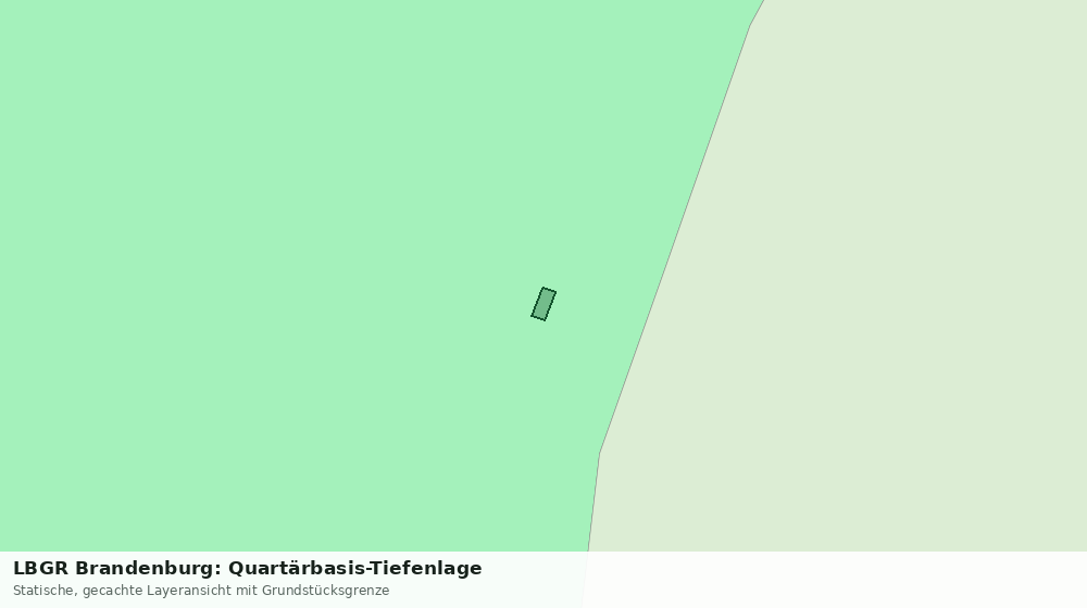 Statische Kartenansicht: LBGR Brandenburg: Quartärbasis-Tiefenlage