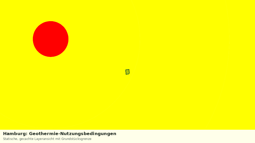 Statische Kartenansicht: Hamburg: Geothermie-Nutzungsbedingungen