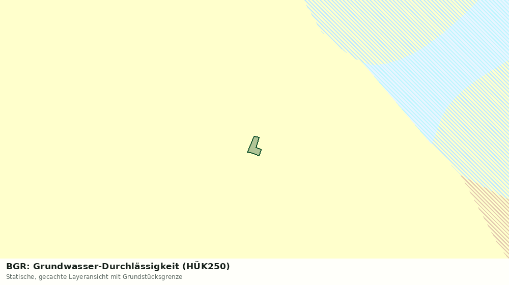 Statische Kartenansicht: BGR: Grundwasser-Durchlässigkeit (HÜK250)