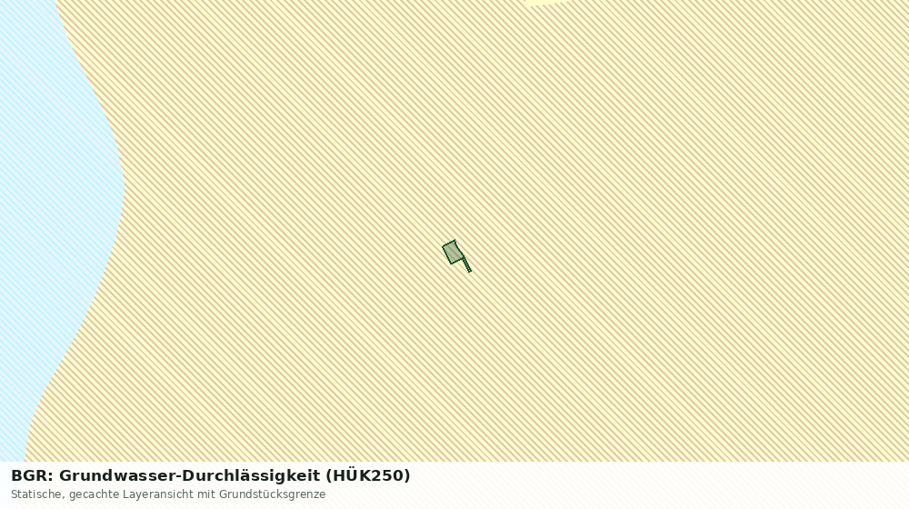 Statische Kartenansicht: BGR: Grundwasser-Durchlässigkeit (HÜK250)