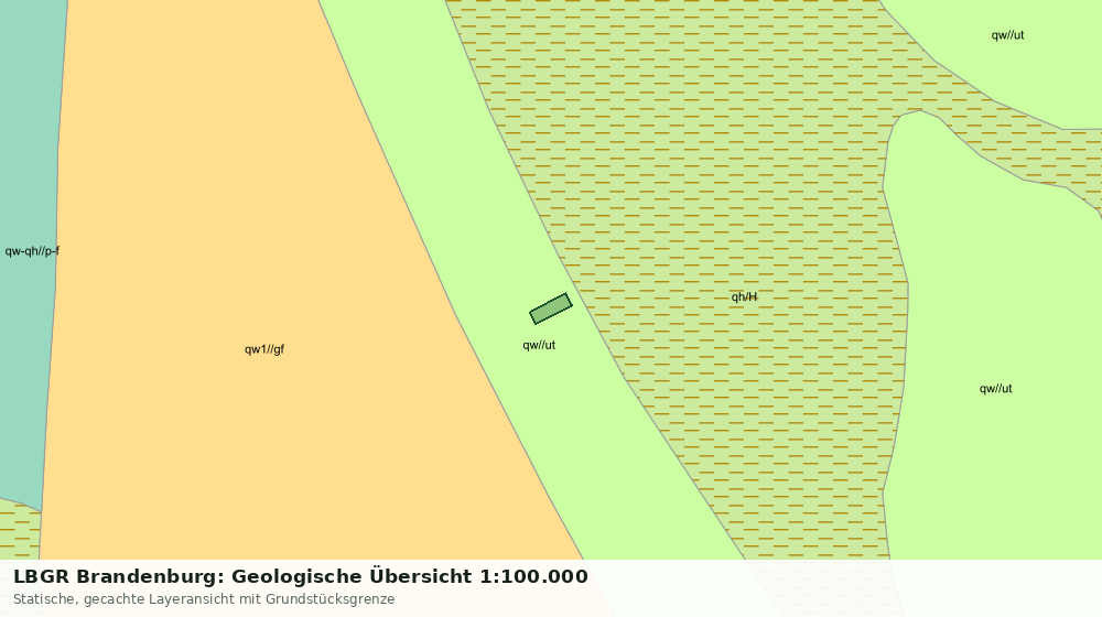 Statische Kartenansicht: LBGR Brandenburg: Geologische Übersicht 1:100.000