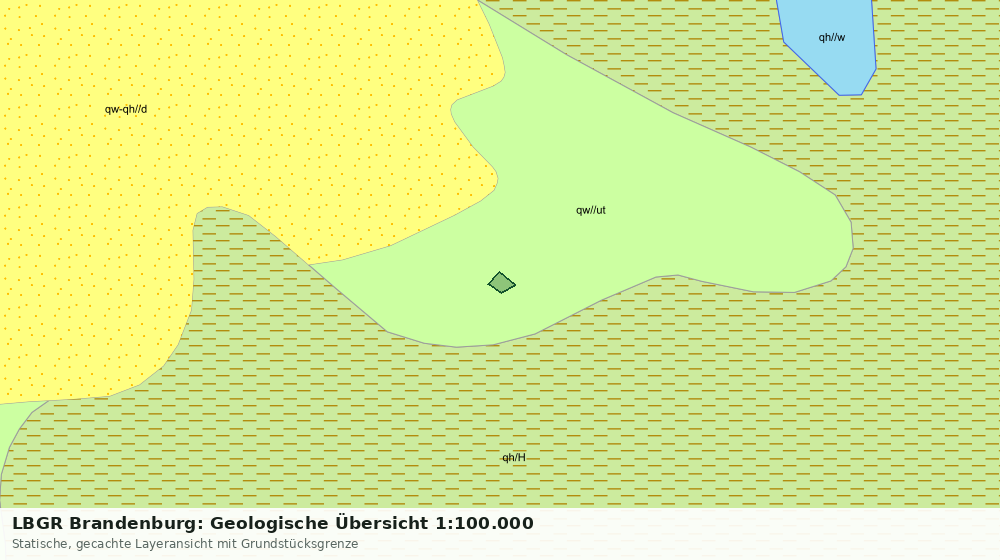 Statische Kartenansicht: LBGR Brandenburg: Geologische Übersicht 1:100.000