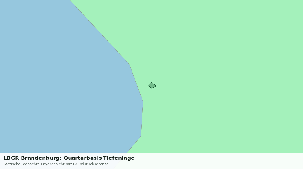 Statische Kartenansicht: LBGR Brandenburg: Quartärbasis-Tiefenlage