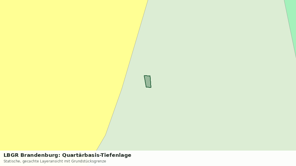 Statische Kartenansicht: LBGR Brandenburg: Quartärbasis-Tiefenlage